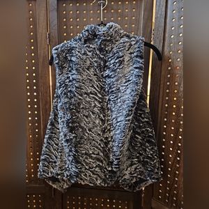 Faux fur vest